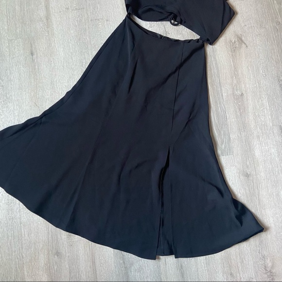 Revolve NBD Tie Me Down Black Midi Dress - Picture 3 of 15